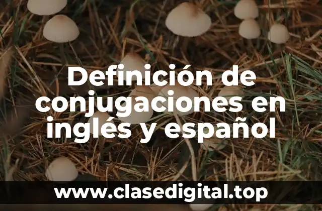 Definición de conjugaciones en inglés y español