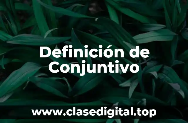 Definición de Conjuntivo
