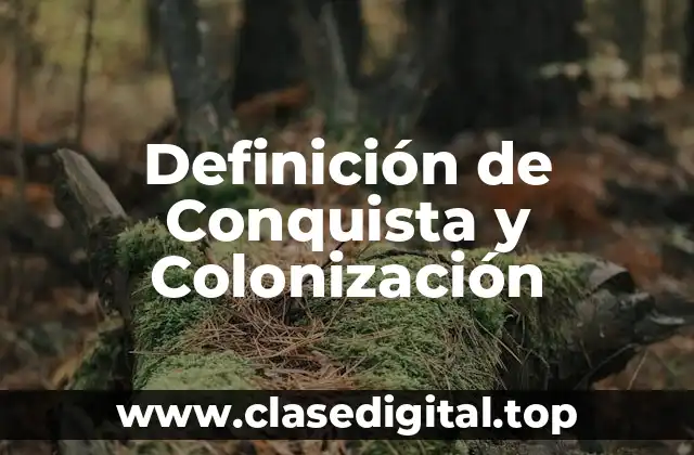 Definición técnica de Conquista