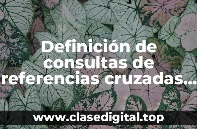 Definición de consultas de referencias cruzadas en Access