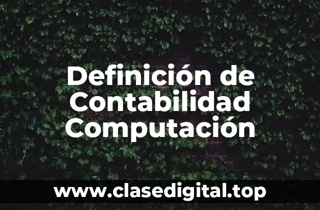 Ejemplos de Contabilidad Computación