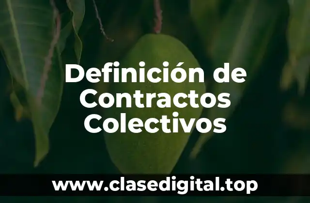 Ejemplos de contractos colectivos