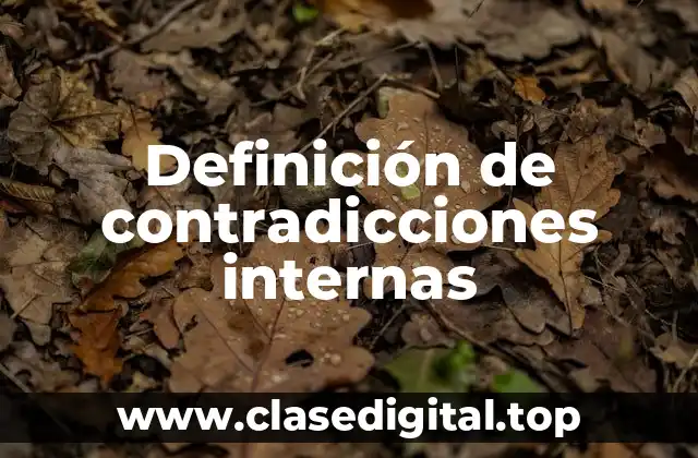 Ejemplos de contradicciones internas