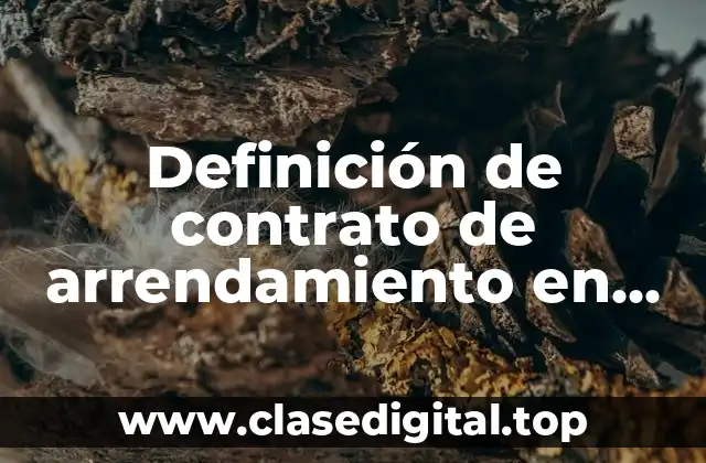 Definición de contrato de arrendamiento en Colombia por piso.