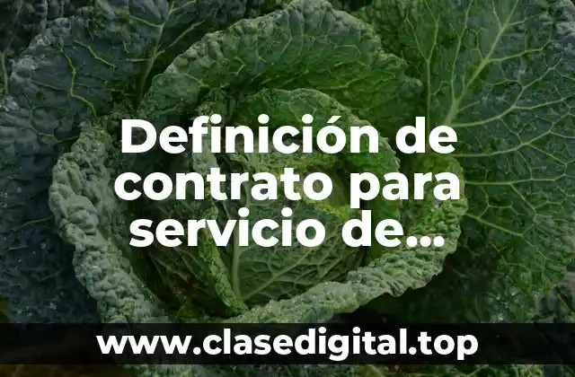 Ejemplos de contratos para servicio de banquetes