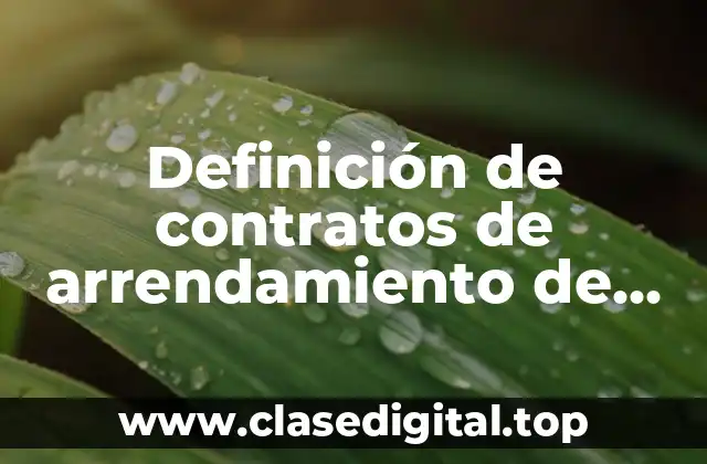 Ejemplos de contratos de arrendamiento de rentas de salones