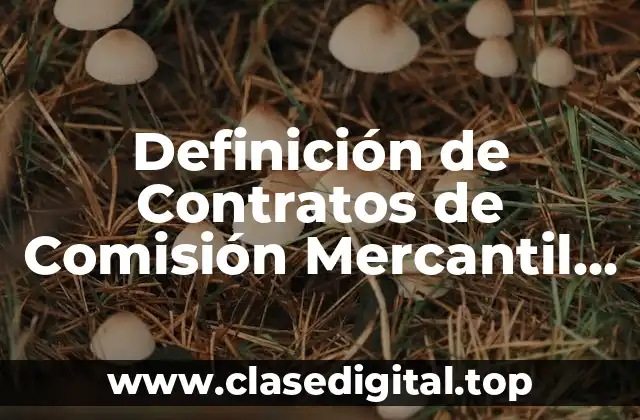 Definición de Contratos de Comisión Mercantil de Coca