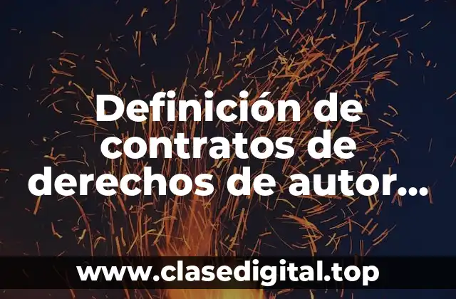 Definición de contratos de derechos de autor de Madrid, España