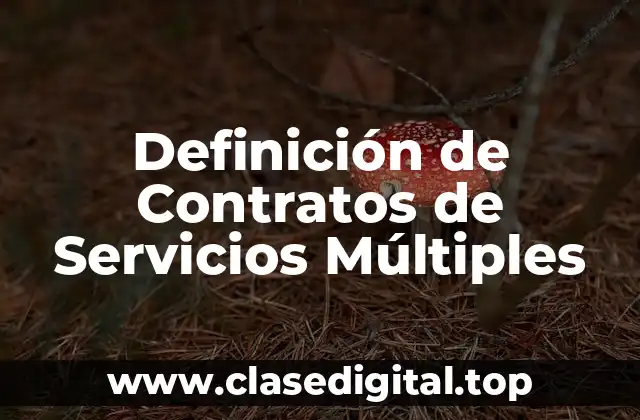 Definición de Contratos de Servicios Múltiples