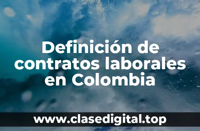 Ejemplos de contratos laborales