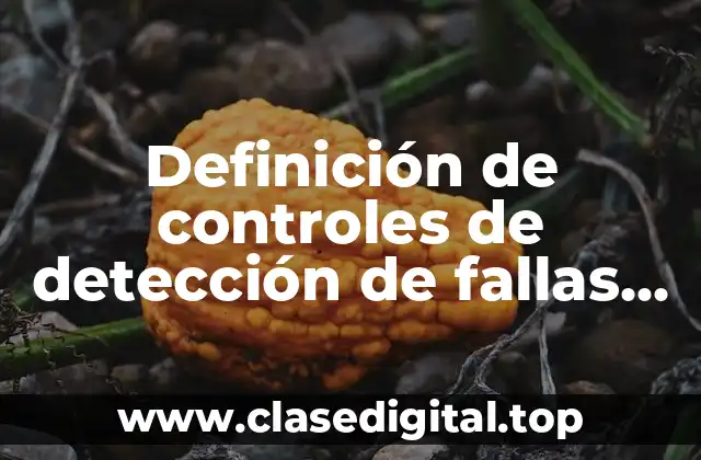 Definición de controles de detección de fallas en el servicio