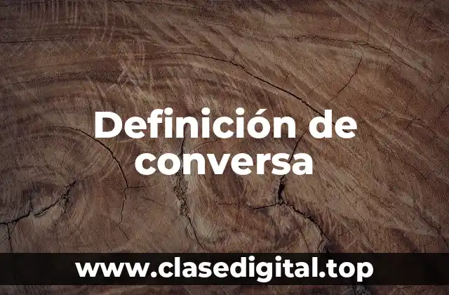 Ejemplos de conversa