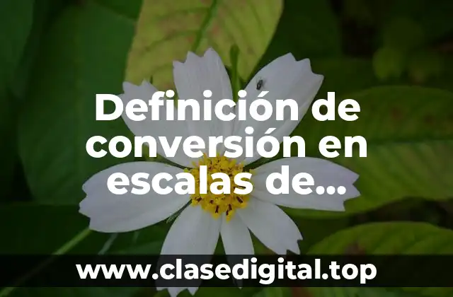 Definición de conversión en escalas de temperatura