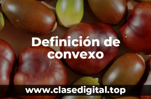 Definición de convexo