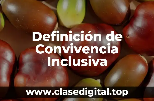 Ejemplos de Convivencia Inclusiva