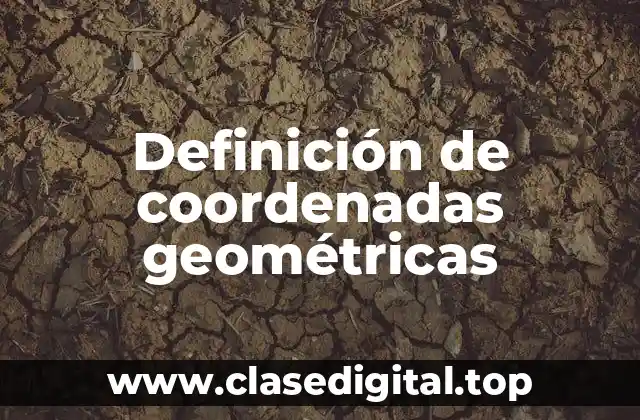 Definición de coordenadas geométricas