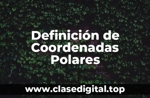 Definición técnica de Coordenadas Polares