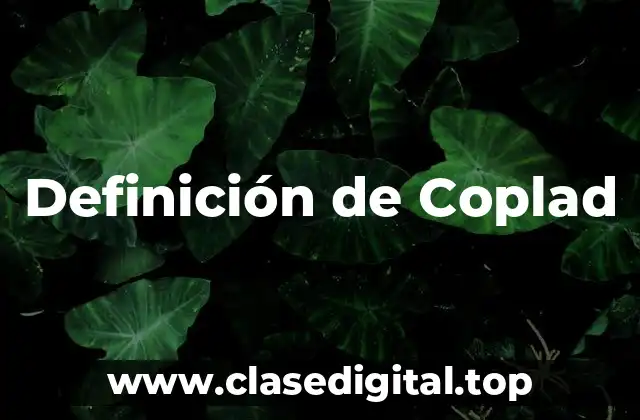Definición de Coplad
