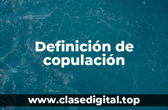 Ejemplos de copulación