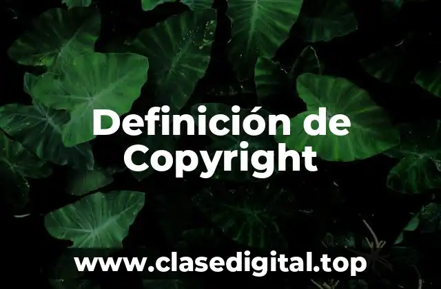 Ejemplos de Copyright