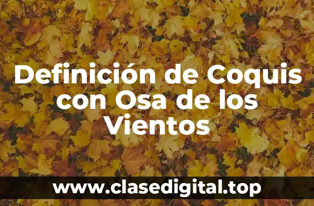 Definición de Coquis con Osa de los Vientos