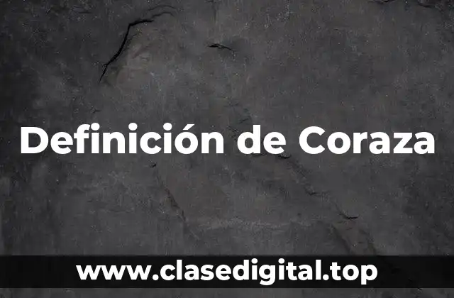 Definición técnica de Coraza