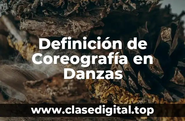 Definición de Coreografía en Danzas