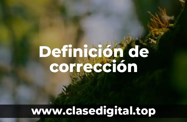 Ejemplos de corrección