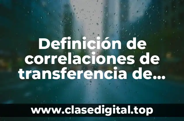 Ejemplos de correlaciones de transferencia de calor