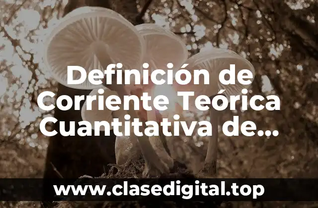 Definición de Corriente Teórica Cuantitativa de Evaluación