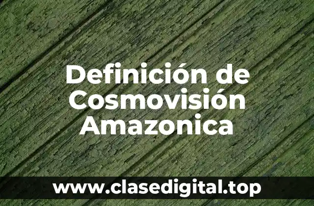 Definición de Cosmovisión Amazonica