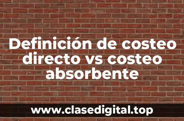 Ejemplos de costeo directo