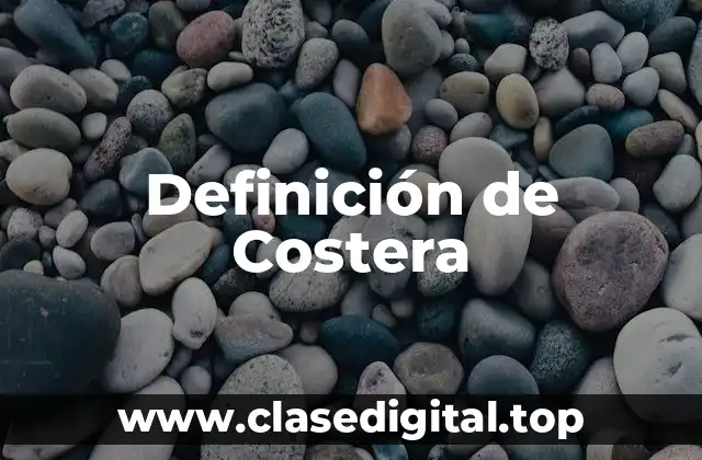 Definición de Costera