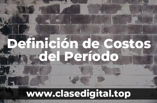 Ejemplos de Costos del Período