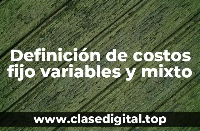 Ejemplos de costos fijo