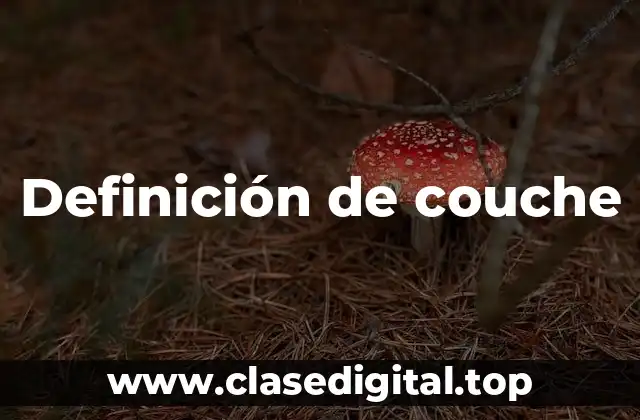 Definición de couche