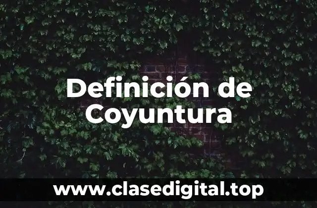 Definición de Coyuntura