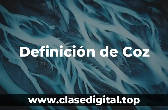 Definición de Coz