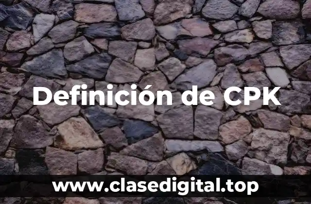Definición de CPK