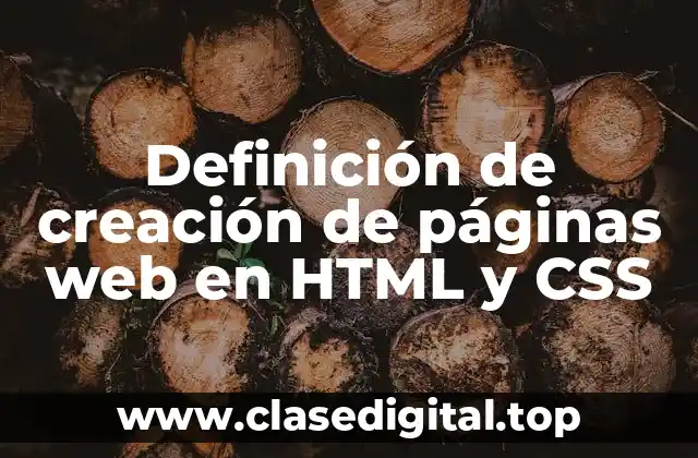 Ejemplos de creación de páginas web en HTML y CSS