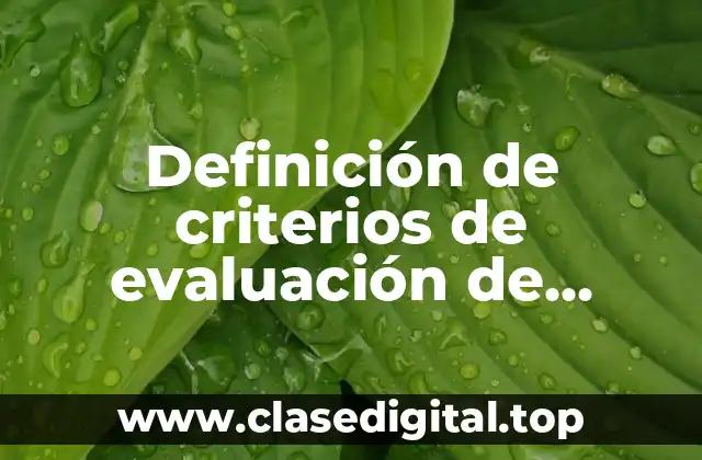 Definición de criterios de evaluación de riesgos en una empresa