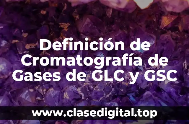 Definición de Cromatografía de Gases de GLC y GSC