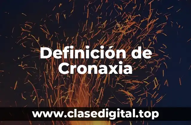 Definición de Cronaxia