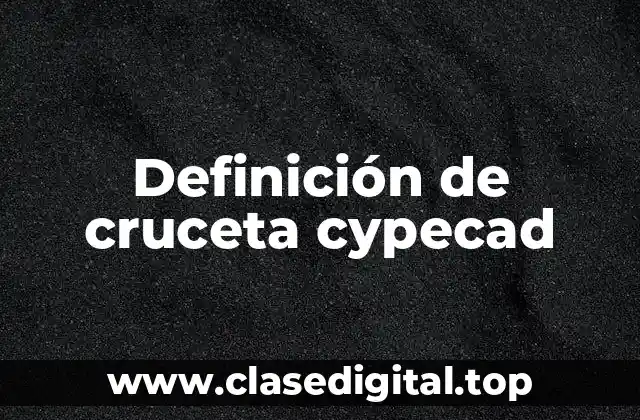 Definición de cruceta cypecad