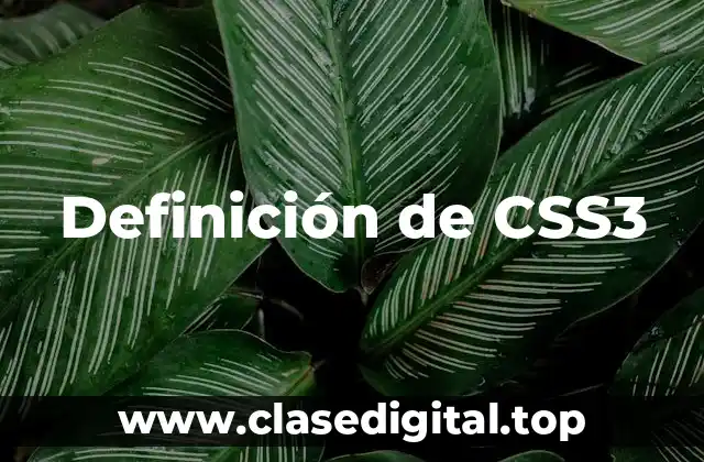 Definición de CSS3