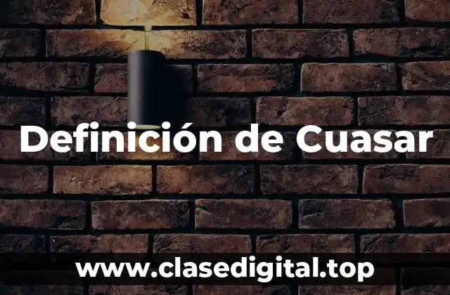 Definición de Cuasar