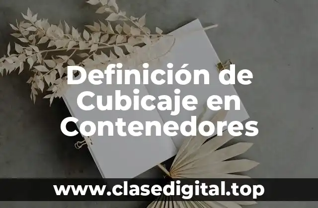 Ejemplos de Cubicaje en Contenedores