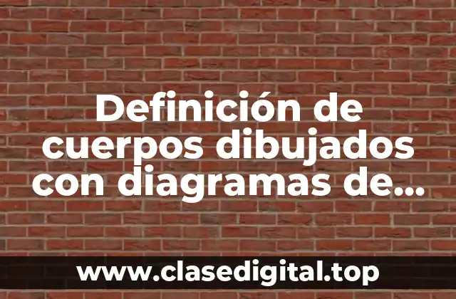 Definición de cuerpos dibujados con diagramas de alimentos