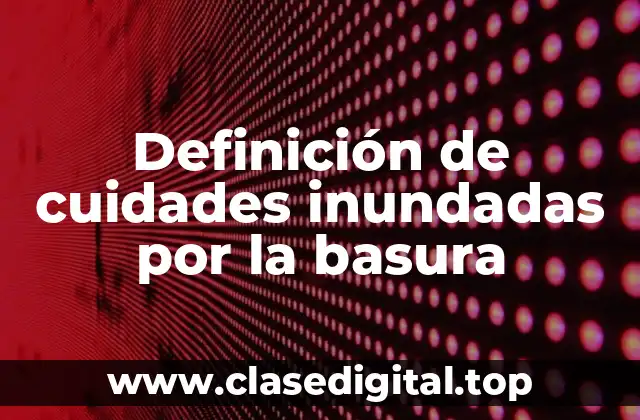 Ejemplos de cuidades inundadas por la basura