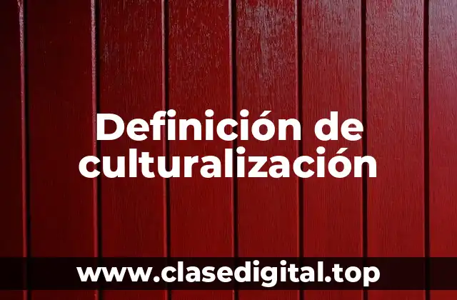 Definición de culturalización